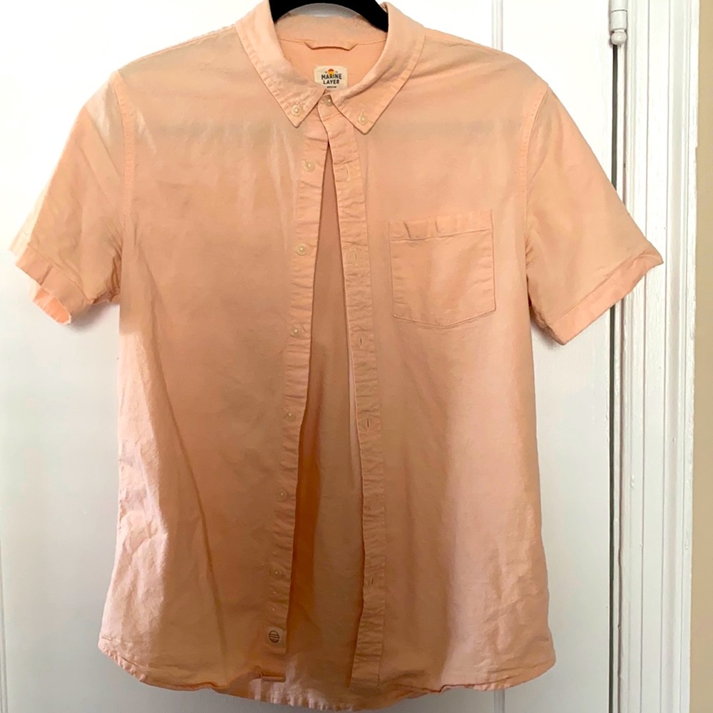 Marine layer short sleeved button down pocket tee